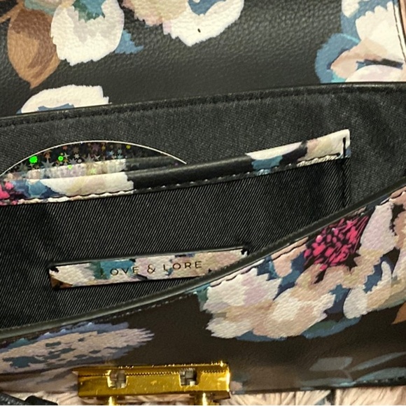 Love & Lore Floral Crossbody Bag with Gold Stud Detail – Elegant & Compact - Picture 3 of 5